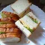 ホテル食パンで子供大好き　サンドウィッチ☆